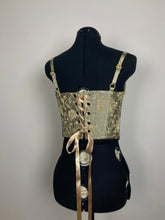 Load image into Gallery viewer, Golden Floral Classic Corset