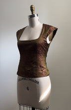 Load image into Gallery viewer, Cranberry Damask Tapestry Top
