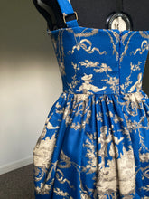 Load image into Gallery viewer, Blue Toile Prairie Dress
