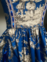 Load image into Gallery viewer, Blue Toile Prairie Dress