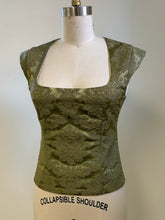 Load image into Gallery viewer, Green Damask Tapestry Top