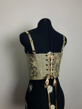 Load image into Gallery viewer, Golden Floral Classic Corset