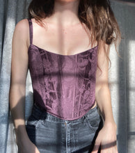 Load image into Gallery viewer, Dark Plum Classic Corset