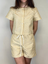 Load image into Gallery viewer, Yellow Floral Button Down Set