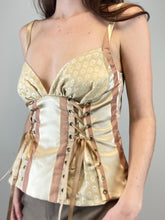 Load image into Gallery viewer, Striped + Yellow Floral Guinevere Top