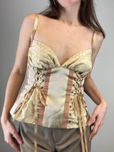 Load image into Gallery viewer, Striped + Yellow Floral Guinevere Top