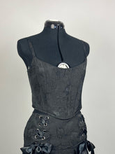 Load image into Gallery viewer, Black Floral Classic Corset