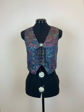 Load image into Gallery viewer, Sale: "Blueberry Bouquet" California Dreamin' Vest
