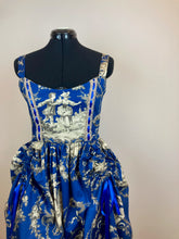 Load image into Gallery viewer, Sale: “Blue Toile” Prairie Dress
