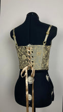 Load image into Gallery viewer, Golden Floral Classic Corset

