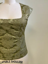 Load image into Gallery viewer, Green Damask Tapestry Top
