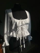 Load image into Gallery viewer, &quot;White Eyelet&quot; Renaissance Top
