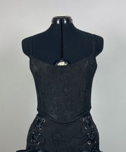 Load image into Gallery viewer, Black Floral Classic Corset

