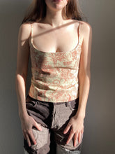 Load image into Gallery viewer, Sale: Bloom Bustier in Brick Toile
