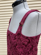 Load image into Gallery viewer, Sale: Berry Brocade Bustier
